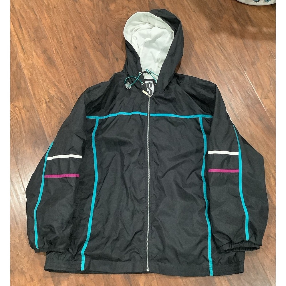 Vintage 1980's/1990's CS Signature Womens Xl Jacket Black Gray